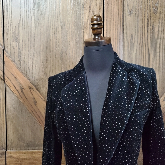 LAST CHANCE Theory Velvet Polka Dot Blazer - Picture 2 of 4